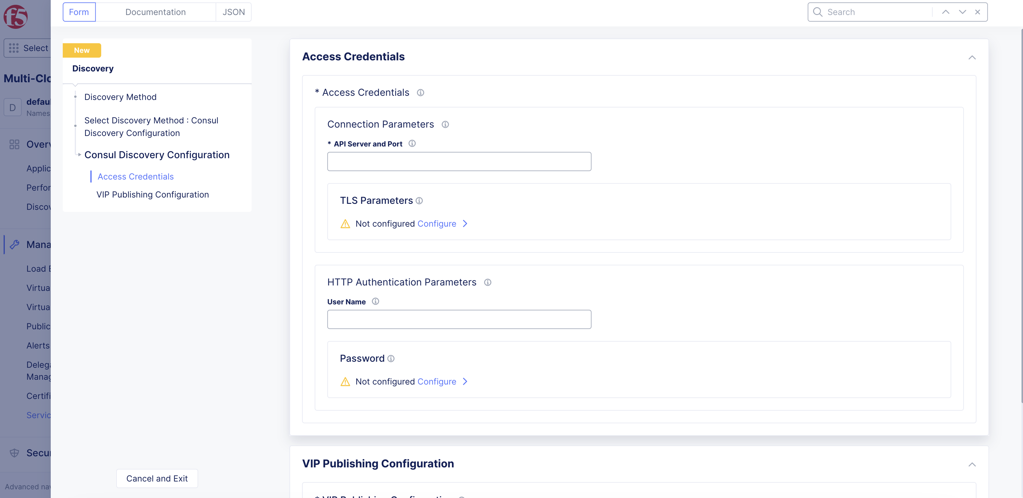 Figure: API Host and Port